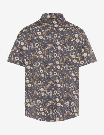 Camasa maneca scurta bumbac barbati BRAX HARDY P  maro print floral [1]