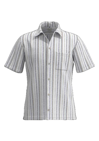 camasi maneca scurta - Camasa in maneca scurta barbati BRAX LUKE S bej dungulite