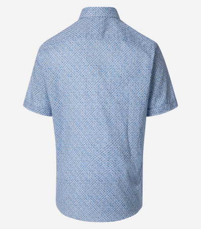 Camasa maneca scurta batbati CASA MODA CasualFit albastru cerculete [1]
