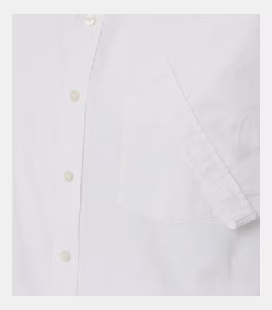 Camasa maneca scurta in/bumbac barbati CASA MODA CasualFit alb [3]