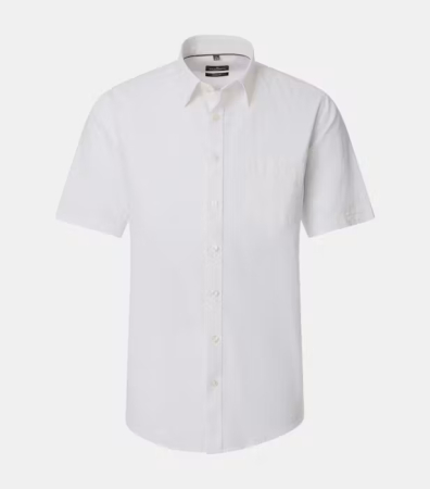 camasi casual - Camasa maneca scurta in/bumbac barbati CASA MODA CasualFit alb
