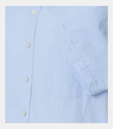 Camasa maneca scurta in/bumbac barbati CASA MODA CasualFit bleu [3]