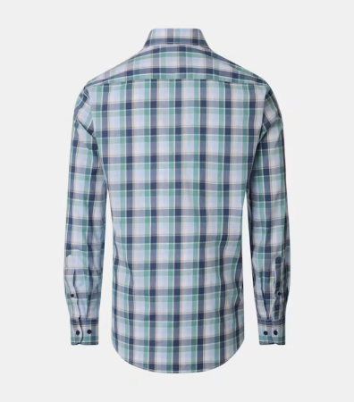 Camasa bumbac barbati CASA MODA CasualFit verde carouri [1]