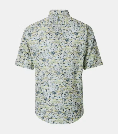 Camasa maneca scurta bumbac barbati CASA MODA verde palmieri [1]