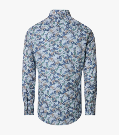 Camasa bumbac barbati VENTI ModernFit verde floral [2]