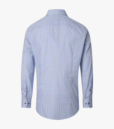 Camasa bumbac barbati VENTI ModernFit albastru rombulete [2]