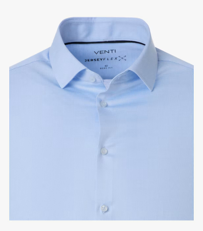 Camasa Jerseyflex barbati VENTI BodyFit bleu [1]