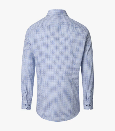 Camasa bumbac barbati VENTI ComfortFit albastru rombulete [2]