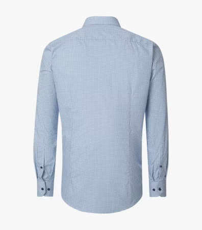 Camasa bumbac barbati VENTI ModernFit albastru cerculete [2]