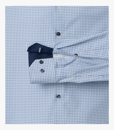 Camasa bumbac barbati VENTI ModernFit albastru cerculete [3]