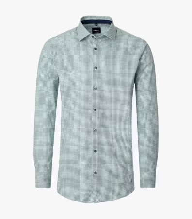 camasi dupa lungimea manecii - Camasa bumbac barbati VENTI ModernFit verde cerculete