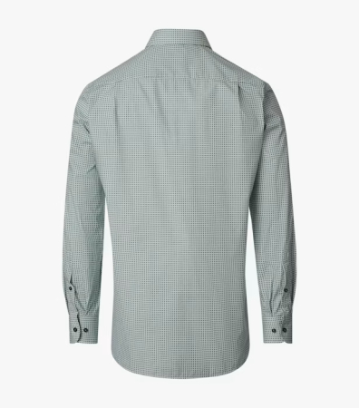 Camasa bumbac barbati VENTI ComfortFit verde cerculete [2]