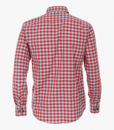 Camasa bumbac CASA MODA Racing CasualFit rosu carouri [1]