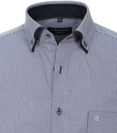 Camasa bumbac barbati CASA MODA ModernFit bleumarin patratele [2]