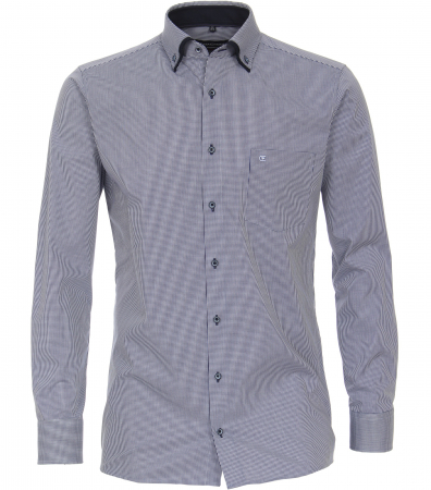 camasi office - Camasa bumbac barbati CASA MODA ModernFit bleumarin patratele