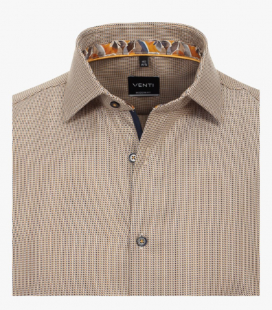 Camasa bumbac barbati VENTI ModernFit galben [2]