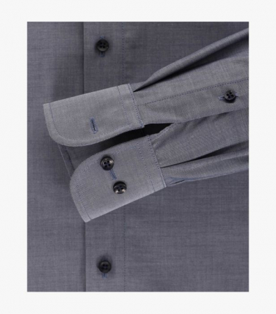Camasa bumbac barbati CASA MODA ModernFit uni albastru inchis [3]