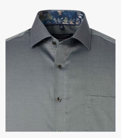 Camasa bumbac barbati CASA MODA ModernFit verde inchis [2]