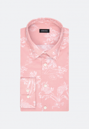 Camasa bumbac barbati SEIDENSTICKER Regular roz print floral [4]