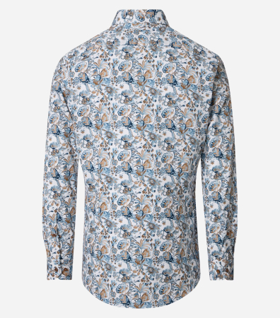 Camasa bumbac barbati VENTI BodyFit albastru floral [1]
