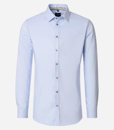 camasi maneca lunga - Camasa bumbac barbati VENTI BodyFit bleu