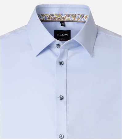 Camasa bumbac barbati VENTI BodyFit bleu [2]