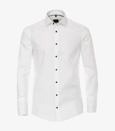 camasi maneca lunga - Camasa bumbac barbati VENTI Modern Fit alba