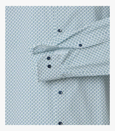 Camasa bumbac barbati VENTI ModernFit verde cerculete [3]