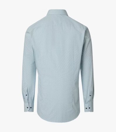 Camasa bumbac barbati VENTI ModernFit verde cerculete [2]