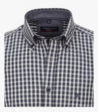 Camasa bumbac CASA MODA barbati Casual patratele albastru [1]
