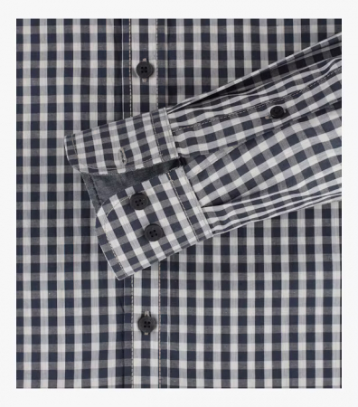 Camasa bumbac CASA MODA barbati Casual patratele albastru [3]