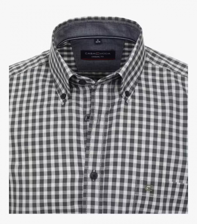 Camasa bumbac CASA MODA barbati Casual patratele verde [1]