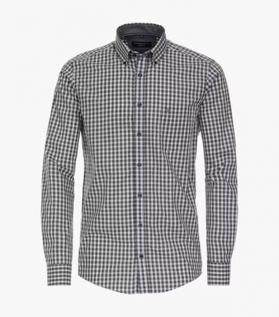 camasi maneca lunga - Camasa bumbac CASA MODA barbati Casual patratele verde