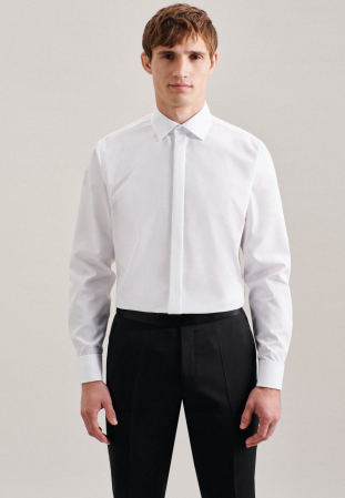 Camasi - Camasa ceremonie bumbac NON IRON barbati SEIDENSTICKER Slim alb