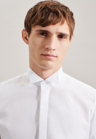 Camasa ceremonie NON IRON bumbac SEIDENSTICKER Slim pentru papion alb [3]