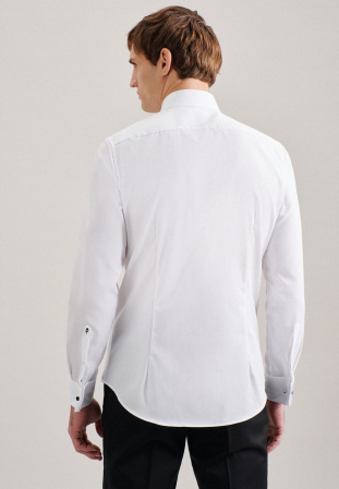 Camasa ceremonie Plisse bumbac NON IRON barbati SEIDENSTICKER Slim alb [6]