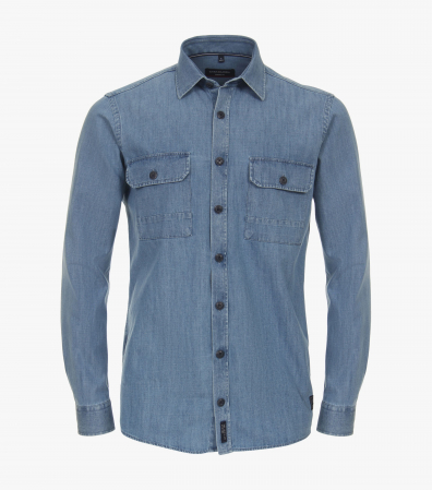 Camasi - Camasa denim barbati CASA MODA albastru
