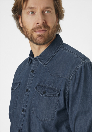 Camasa denim subtire barbati 331867179 4540 PADDOCK'S bleumarin [2]