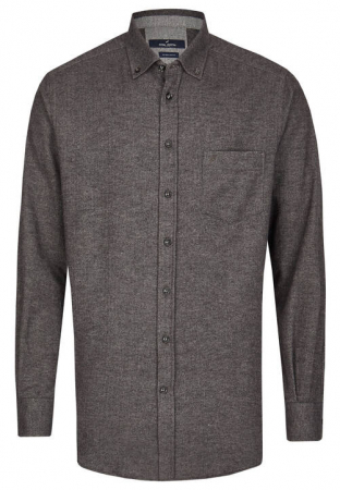 Camasi - Camasa flanel bumbac DANIEL HECHTER Regular Fit gri print