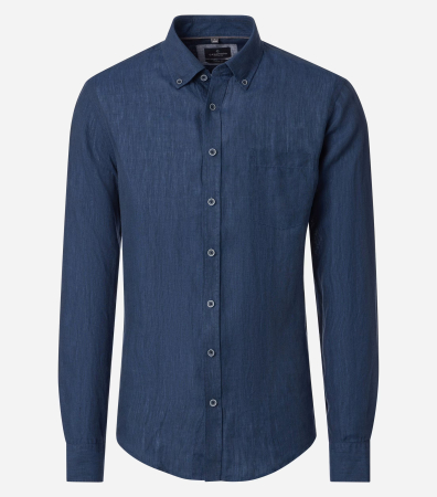 camasi casual - Camasa in barbati CASA MODA CasualFit bleumarin