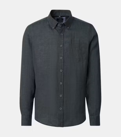 camasi casual - Camasa in barbati CASA MODA CasualFit verde inchis