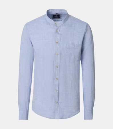 camasi casual - Camasa tunica in barbati CASA MODA CasualFit bleu