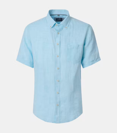 camasi maneca scurta - Camasa in barbati CASA MODA CasualFit bleu