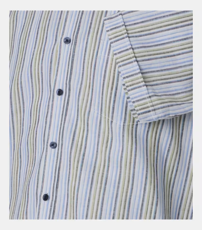 Camasa in/bumbac barbati CASA MODA CasualFit bleu dungi [3]