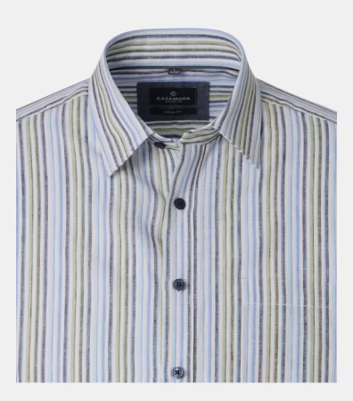 Camasa in/bumbac barbati CASA MODA CasualFit bleu dungi [2]