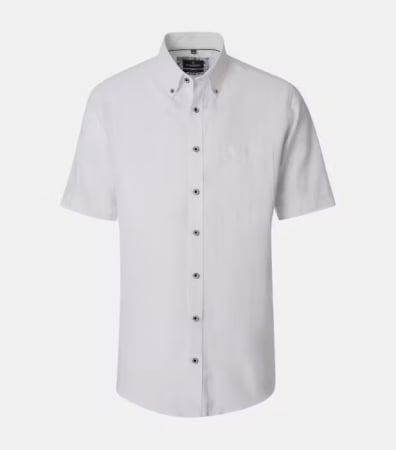 camasi casual - Camasa  in/bumbac maneca scurta  barbati CASA MODA alb