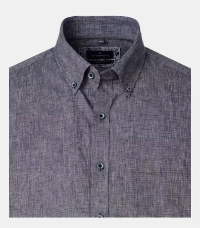 Camasa  in/bumbac maneca scurta barbati CASA MODA bleumarin [2]