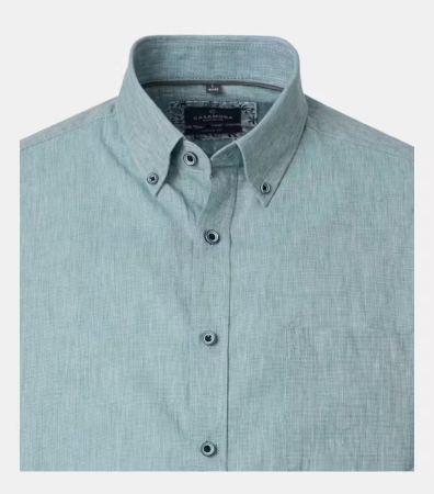 Camasa  in/bumbac maneca scurta  barbati CASA MODA verde deschis [2]