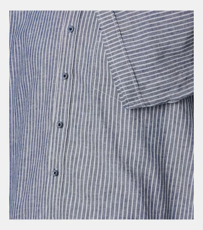 Camasa in/bumbac barbati maneca scurta CASA MODA Navigation bleumarin dungulite [3]
