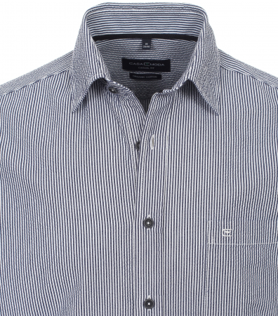Camasa bumbac barbati CASA MODA CasualFit albastru dungulite [2]